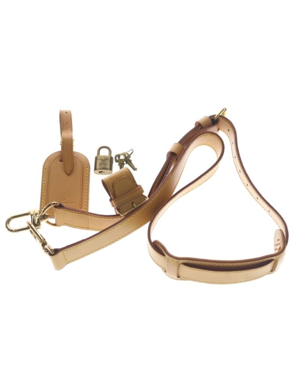 Louis Vuitton Keepall Bandouliere 60 Monogram Leather Shoulder Boston Bag Gold - Picture 6 of 6